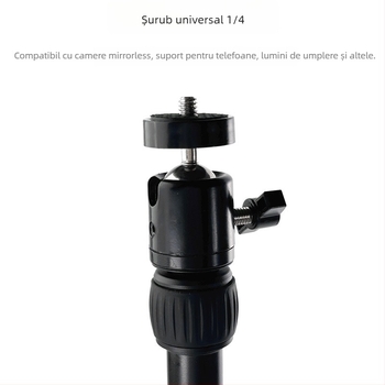 Bară de susținere pentru cameră pe sistem de șine, din aliaj de aluminiu, 2 secțiuni, diametru 16/20 mm, greutate 375 g