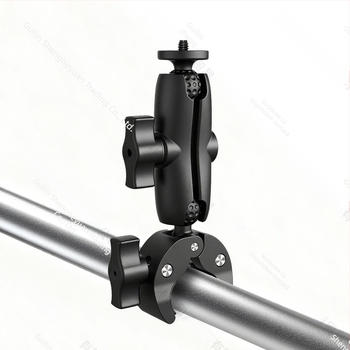 Foi de legătură din aliaj de aluminiu cu cap bal 25 mm pentru suporturi camere de acțiune, compatibil cu montaj pe vehicul, adaptor pentru telefon mobil și ventuză