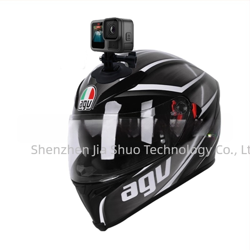 GoPro13 bază de montaj adezivă flexibilă – compatibilă cu camere de acțiune universale, material ABS+TPE, pentru cască de motocicletă, rezervor de combustibil, placă de surf și skateboard (set 1 bază adezivă)
