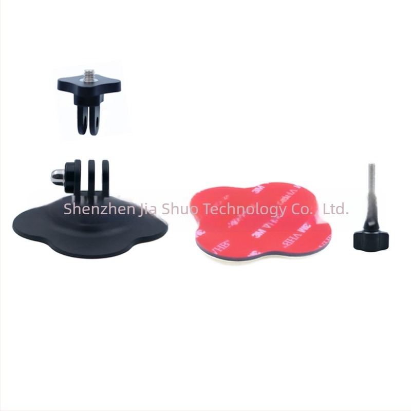 GoPro13 bază de montaj adezivă flexibilă – compatibilă cu camere de acțiune universale, material ABS+TPE, pentru cască de motocicletă, rezervor de combustibil, placă de surf și skateboard (set 1 bază adezivă)
