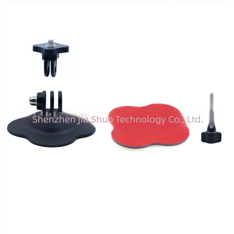 GoPro13 bază de montaj adezivă flexibilă – compatibilă cu camere de acțiune universale, material ABS+TPE, pentru cască de motocicletă, rezervor de combustibil, placă de surf și skateboard (set 1 bază adezivă)