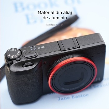 Inel decorativ metalic pentru obiectiv pentru camera DSLR Ricoh GR4 (Material: metal; Model: Ricoh gr4 decorative ring; Compatibil cu: Ricoh GR4)