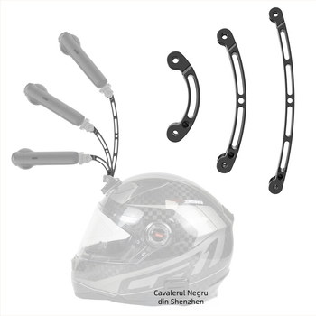 Bară de extensie pentru cameră de acțiune GoPro11/GoPro10 și Insta360 X3, aliaj de aluminiu, GP155A/GP155B/GP155C, include braț de extensie pentru cască și tijă curbată