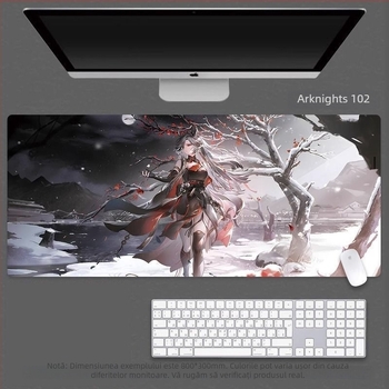 Arknights Padă de mouse din cauciuc, cu funcție calculator, doar o față, personalizare OEM