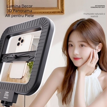 NP-28 LED Lumină de Umplere, Lumină Pătrată pentru Fotografie, Portabilă pentru Streaming Live și Filmare, Putere 10-50W, 5V, Baterie Încorporată