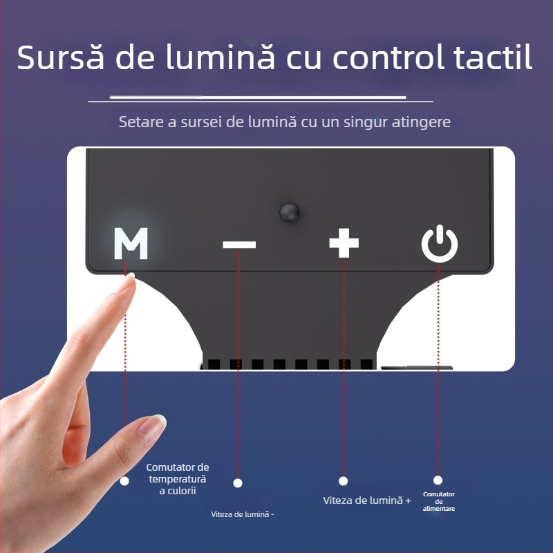 NP-28 LED Lumină de Umplere, Lumină Pătrată pentru Fotografie, Portabilă pentru Streaming Live și Filmare, Putere 10-50W, 5V, Baterie Încorporată