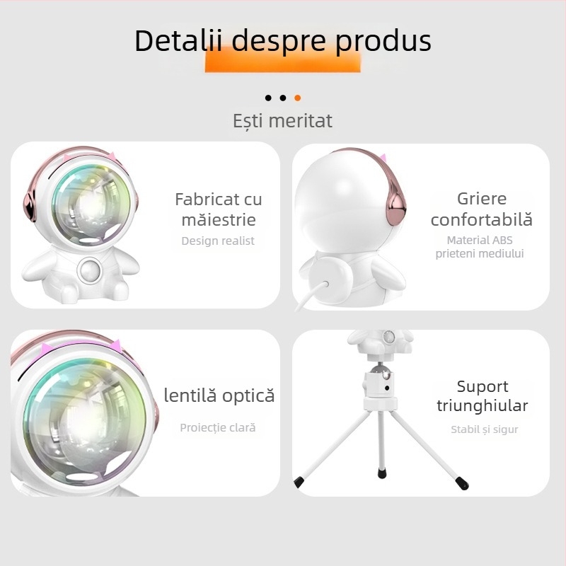 Lampă ambientală de apus pentru fotografie și transmisiuni live (Alimentare USB; Montare pe masă; fără funcții inteligente)