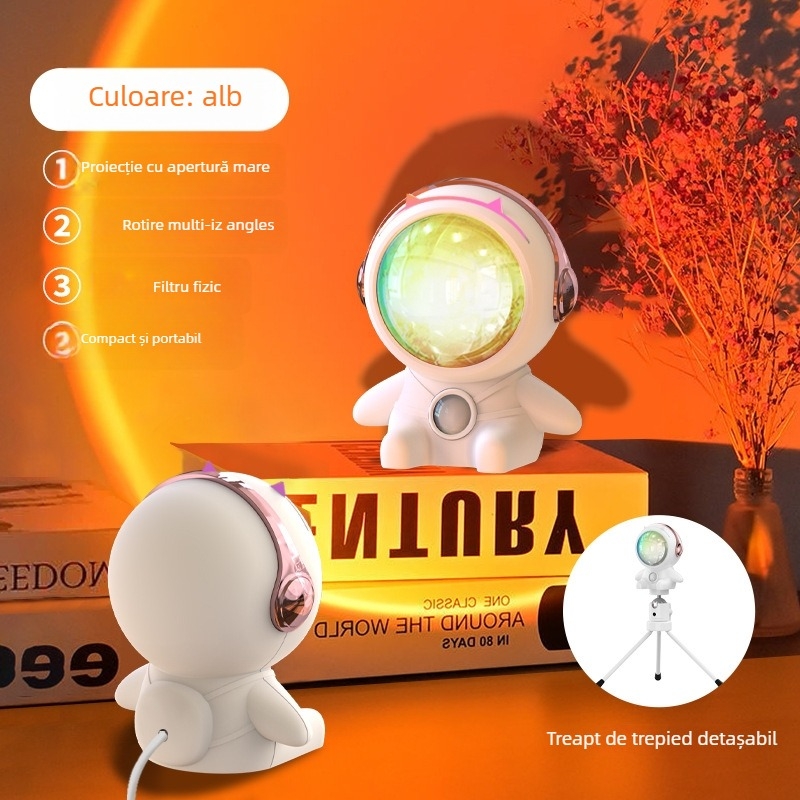 Lampă ambientală de apus pentru fotografie și transmisiuni live (Alimentare USB; Montare pe masă; fără funcții inteligente)