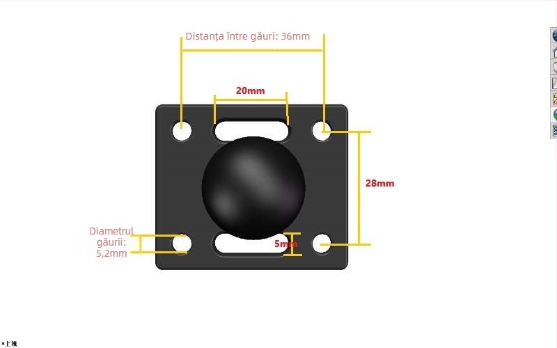 Bază/stand pentru tabletă – Model PJ-0100, materiale sintetice speciale, capacitate de încărcare 5 kg, înălțime de lucru 1–10 m, procesare OEM