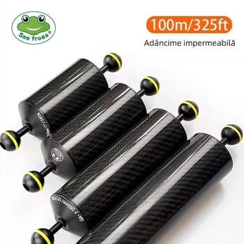 Braț de plutire din fibră de carbon Sea Frog pentru fotografie subacvatică, GA-5, universal compatibil, impermeabil