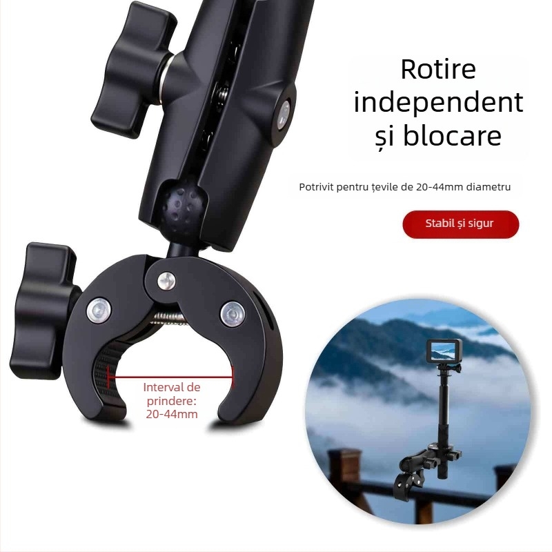 GoPro Hero 12/11 Clema dublă de montaj (SCM135/SCM190/MCM175/MCM225) – Dmiditir, în stoc