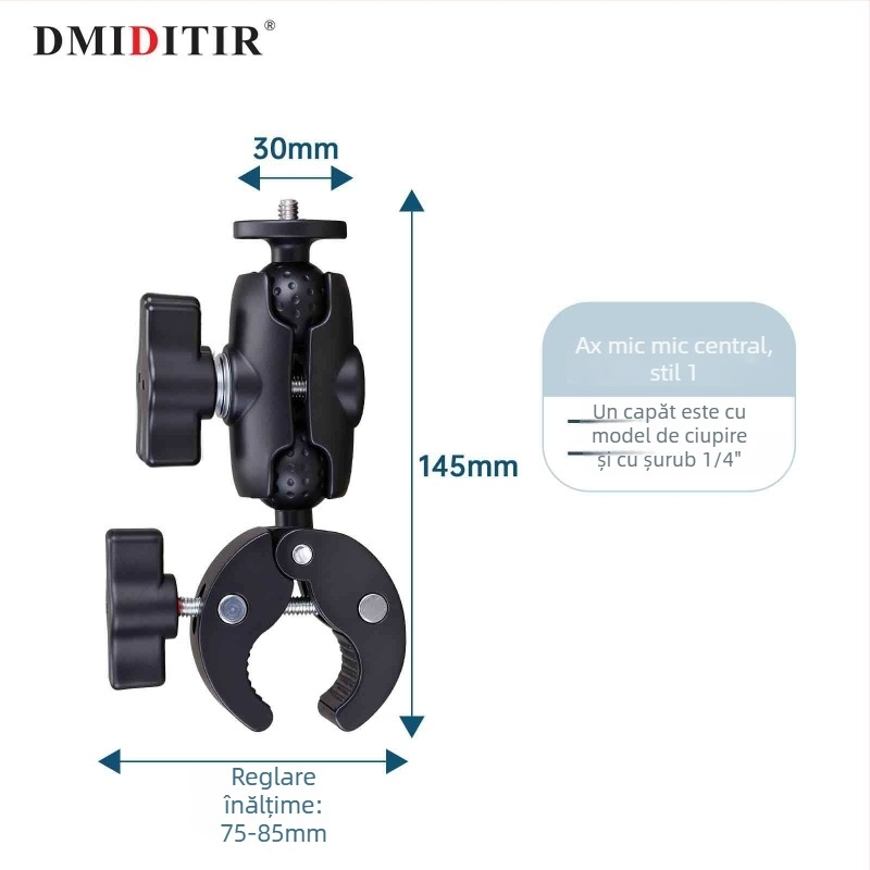 GoPro Hero 12/11 Clema dublă de montaj (SCM135/SCM190/MCM175/MCM225) – Dmiditir, în stoc
