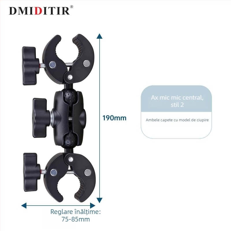GoPro Hero 12/11 Clema dublă de montaj (SCM135/SCM190/MCM175/MCM225) – Dmiditir, în stoc