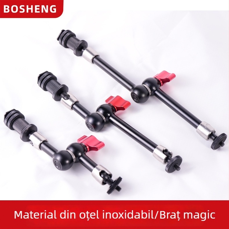 Braț Magic pentru cameră și monitor – suport din aluminiu, încărcare 2–5 kg, compatibil cu camere DSLR și fără oglindă, model 07/09/11