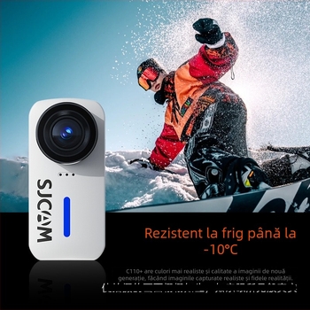 SJCAM Quick Shadow C110 FPV Cameră de acțiune pentru motocicletă - 4K, senzor 20MP, Stabilizare anti-tremur, MicroSD până la 128GB, Carcasă impermeabilă inclusă