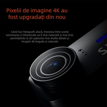 SJCAM Quick Shadow C110 FPV Cameră de acțiune pentru motocicletă - 4K, senzor 20MP, Stabilizare anti-tremur, MicroSD până la 128GB, Carcasă impermeabilă inclusă