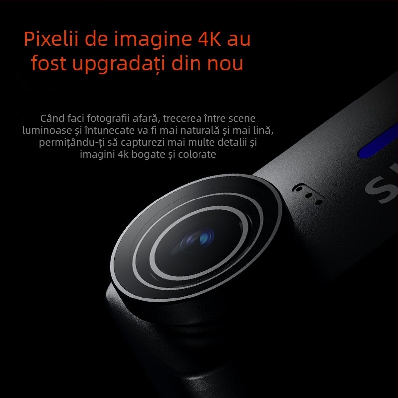 SJCAM Quick Shadow C110 FPV Cameră de acțiune pentru motocicletă - 4K, senzor 20MP, Stabilizare anti-tremur, MicroSD până la 128GB, Carcasă impermeabilă inclusă