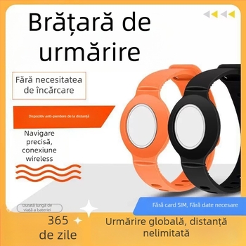 Ceas GPS antipierdere pentru copii și persoane în vârstă — localizator cu găsire Bluetooth, compatibil Android/iOS, baterie 210mAh, corp ABS