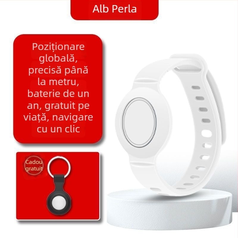 Ceas GPS antipierdere pentru copii și persoane în vârstă — localizator cu găsire Bluetooth, compatibil Android/iOS, baterie 210mAh, corp ABS
