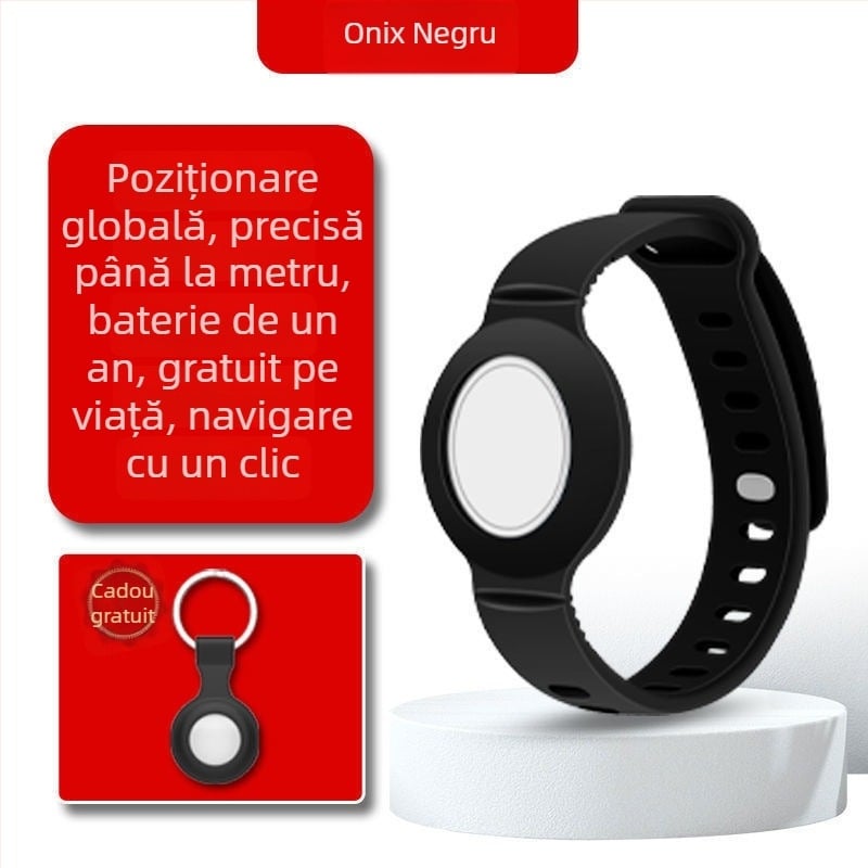 Ceas GPS antipierdere pentru copii și persoane în vârstă — localizator cu găsire Bluetooth, compatibil Android/iOS, baterie 210mAh, corp ABS