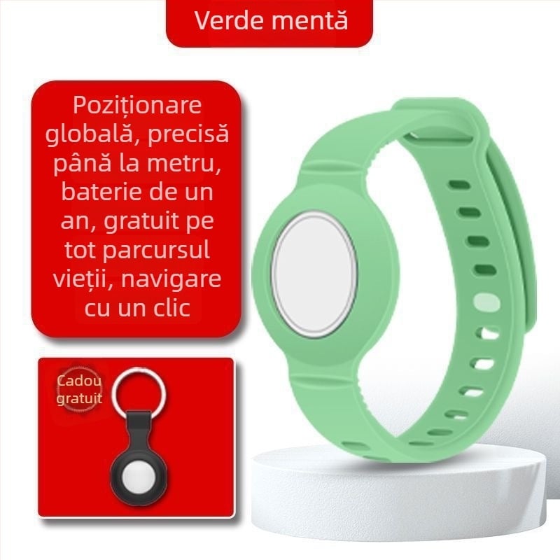 Ceas GPS antipierdere pentru copii și persoane în vârstă — localizator cu găsire Bluetooth, compatibil Android/iOS, baterie 210mAh, corp ABS