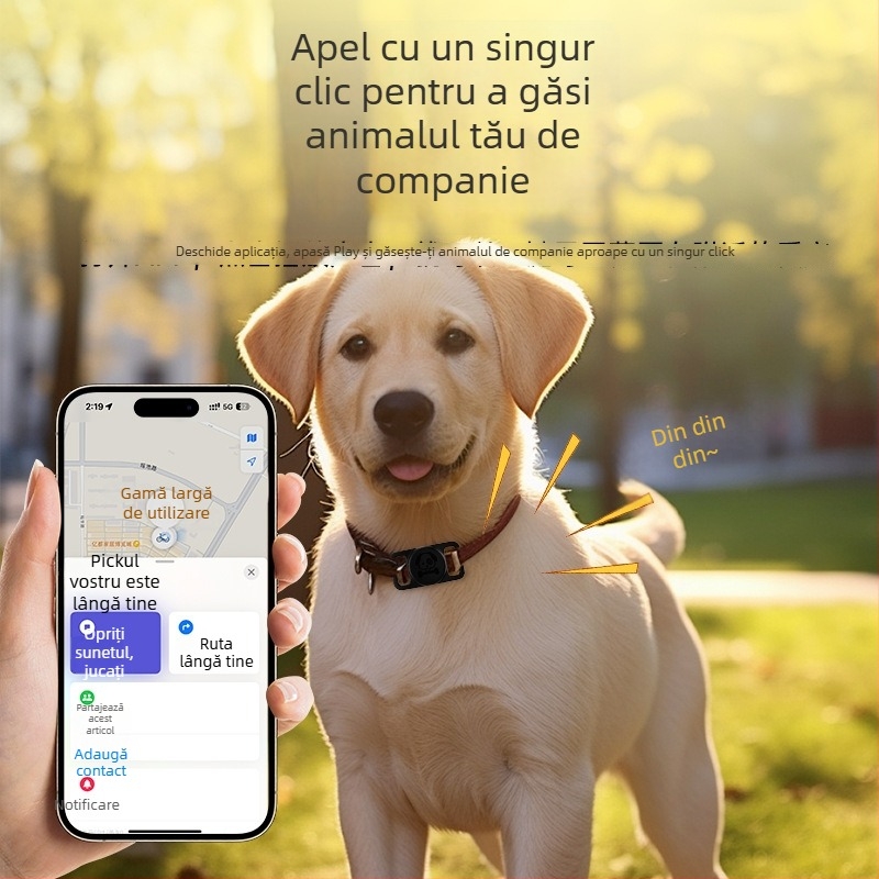 Localizator GPS pentru câini – anti-pierdere, mini, impermeabil, zgardă pentru animale de companie (GPS, mini, impermeabil)