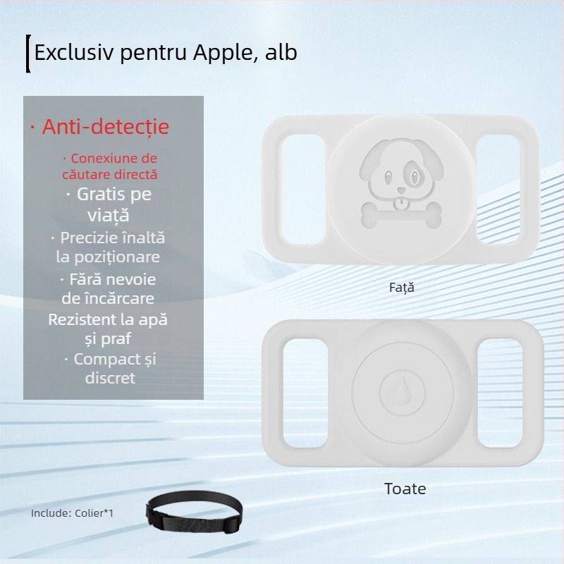 Localizator GPS pentru câini – anti-pierdere, mini, impermeabil, zgardă pentru animale de companie (GPS, mini, impermeabil)