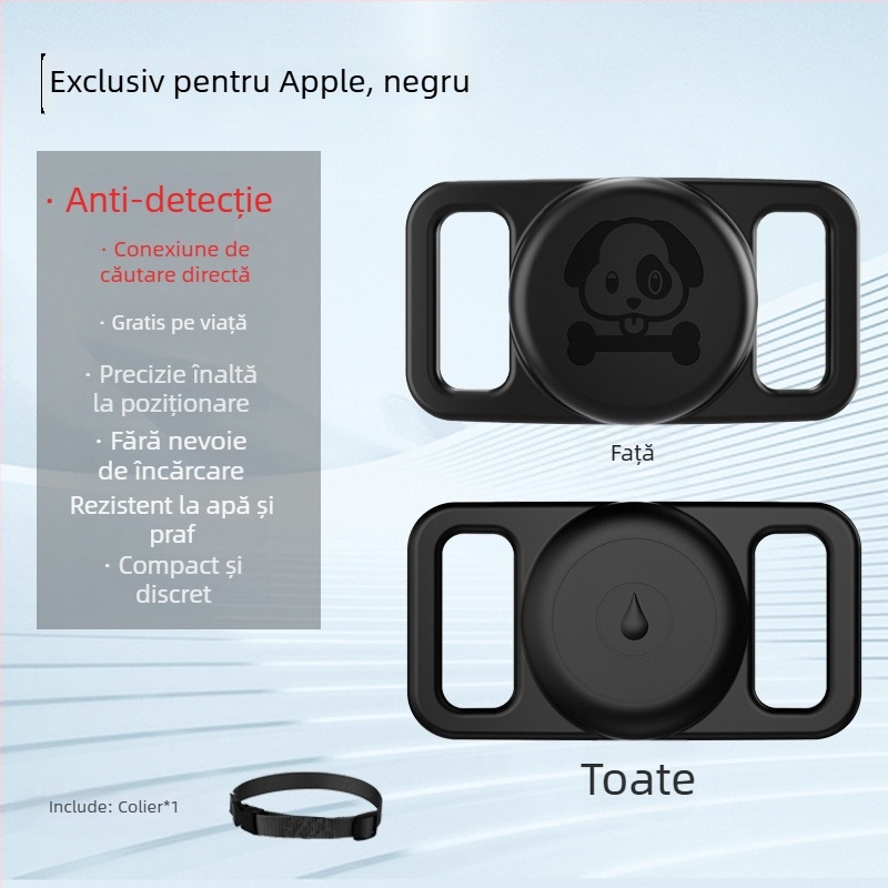 Localizator GPS pentru câini – anti-pierdere, mini, impermeabil, zgardă pentru animale de companie (GPS, mini, impermeabil)