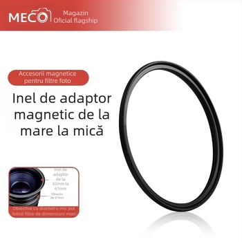 Mecoright Capac de Obiectiv cu Adaptor Magnetic pentru Filtre, Compatibil cu Camere SLR și fără oglindă