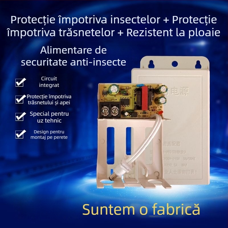 Transformator de alimentare exterior pentru supraveghere 12V 2A