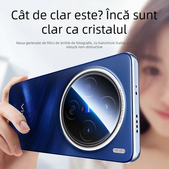 Protecție pentru obiectivul camerei pentru Vivo X200 Pro și X200 Pro Mini; film pentru obiectiv; sticlă temperată; rezistent la explozie