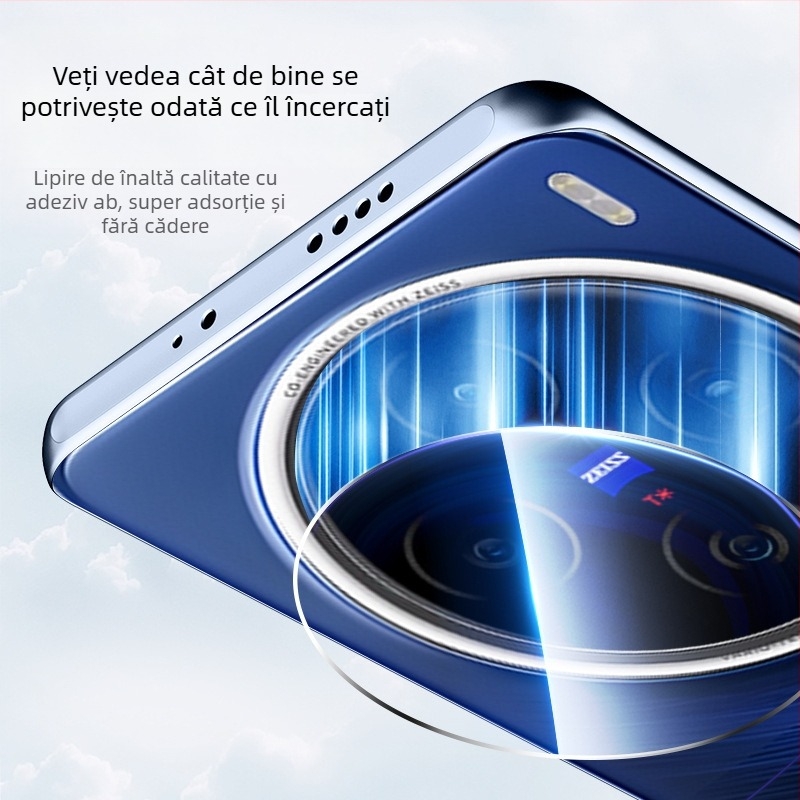 Protecție pentru obiectivul camerei pentru Vivo X200 Pro și X200 Pro Mini; film pentru obiectiv; sticlă temperată; rezistent la explozie