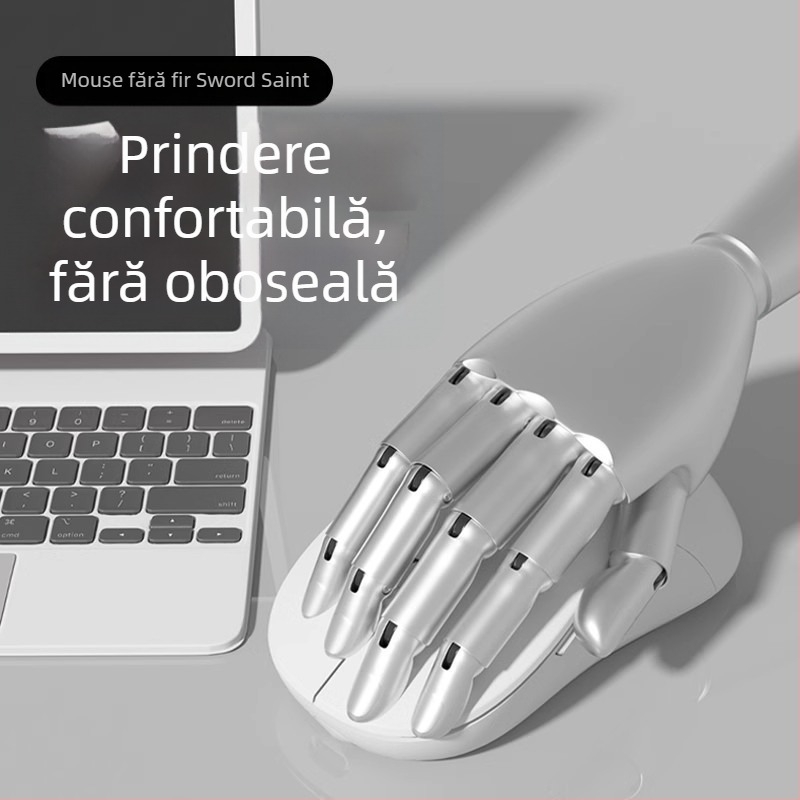 Mouse Bluetooth fără fir M600-s, 7 butoane, 3200 DPI, ergonomic, iluminare RGB, Plug-and-Play