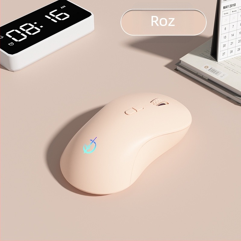 Mouse Bluetooth fără fir M600-s, 7 butoane, 3200 DPI, ergonomic, iluminare RGB, Plug-and-Play