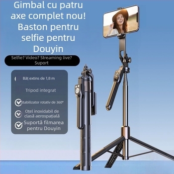 Stabilizator gimbal pentru telefon – din oțel inoxidabil, manual, anti-vibrații, fără telecomandă, fără Bluetooth, fără lumină auxiliară, fără IBIS