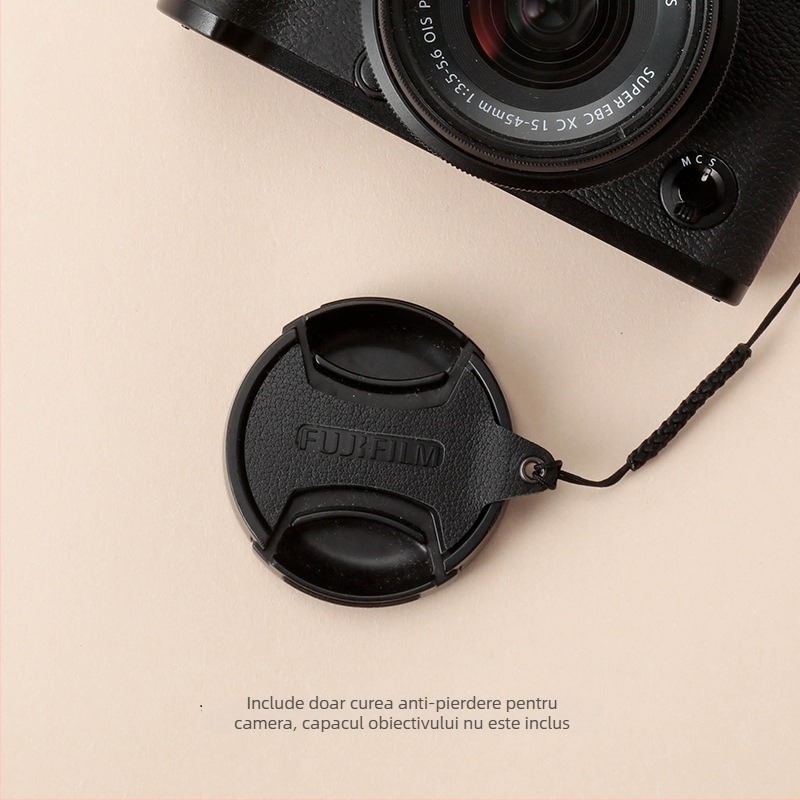 Capac obiectiv cu șnur de piele anti-pierdere pentru Sony — ETAU, prelucrare OEM, ambalaj Opp bag, lansat în 2023, servicii post-vânzare: trei garanții