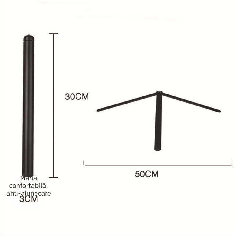 Bară de extensie din aliaj de aluminiu pentru gimbal Feiyu/DJI/Zhiqo, stabilizator triaxial, telescopic, 5 secțiuni, sarcină maximă 2-5 kg