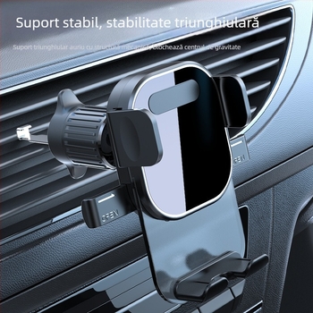 Suport auto pentru telefon cu ventuză pe bord și montaj pe ventilator, din plastic, stil general, suport pentru personalizare