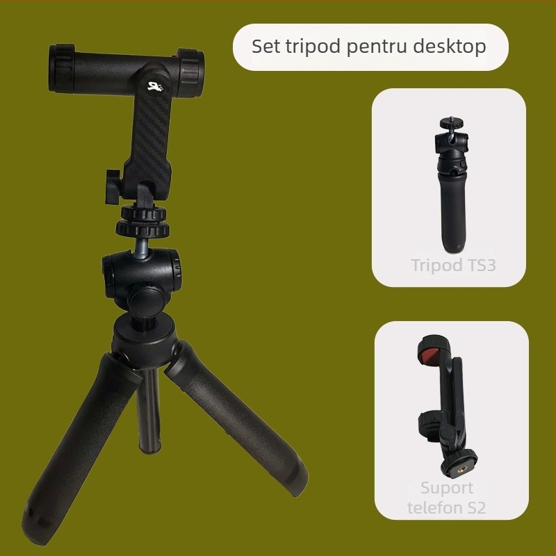 Trepied de birou cu tijă extensibilă pentru video și fotografie, suport portabil pentru camere fără oglindă, design universal, materiale ecologice, suport pentru personalizare