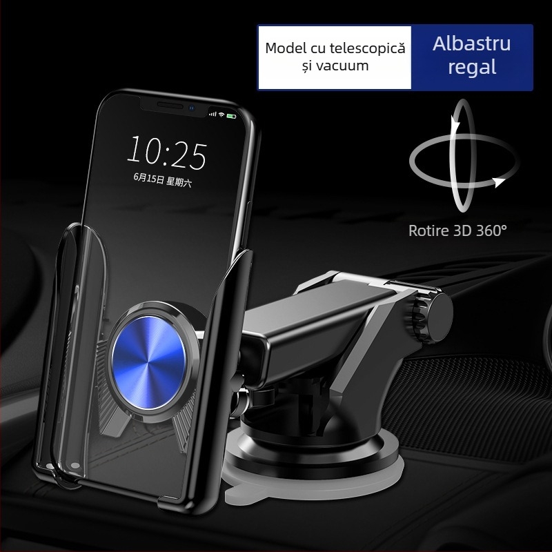 Suport auto pentru telefon cu mecanism gravitațional, plastic, model Gravity Support, COOBOWE, universal