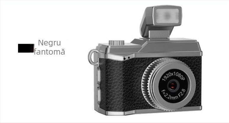 Aparat foto digital mini retro pentru copii, model S151, senzor 1MP, ecran LCD de 0,96 inch, stocare TF Card, înregistrare video și fotografie