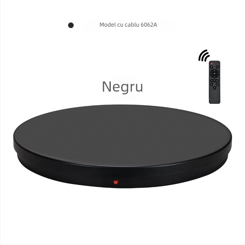 Platformă rotativă electrică pentru fotografierea produselor, telecomandă, sarcină până la 100 kg, construcție ABS, modele 6062A/6062DC