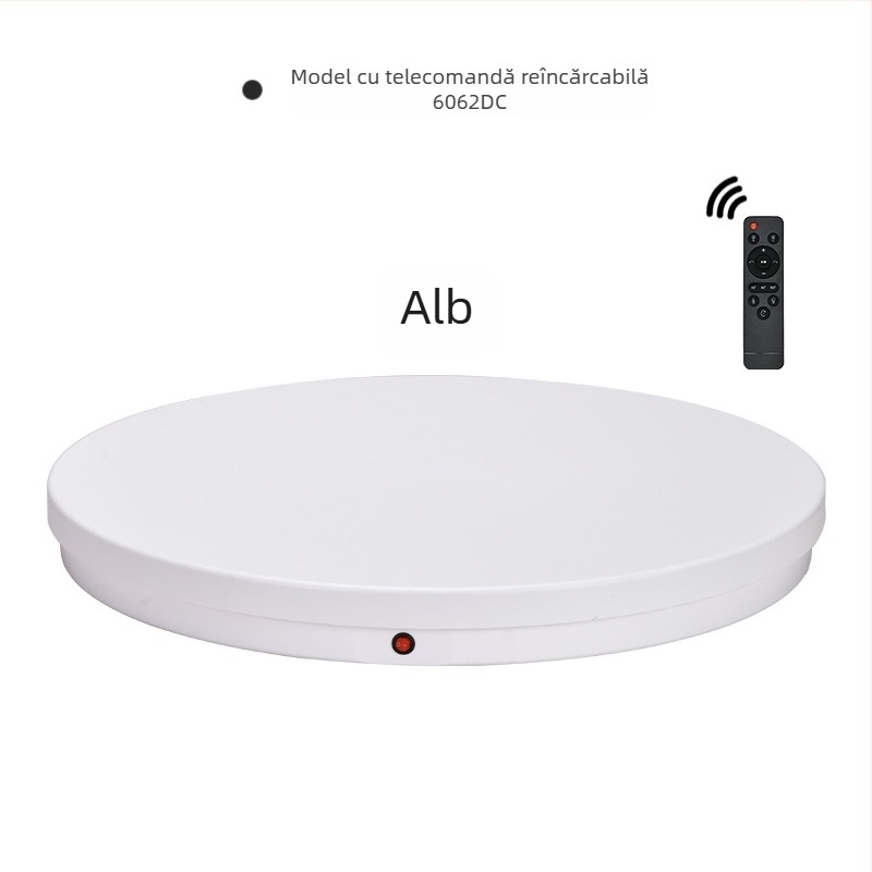 Platformă rotativă electrică pentru fotografierea produselor, telecomandă, sarcină până la 100 kg, construcție ABS, modele 6062A/6062DC