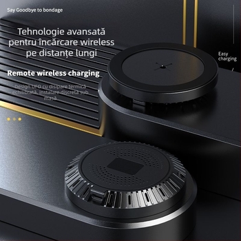 Încărcător wireless rond ascuns pentru telefoane, QC3.0, 10W ieșire, 1.67A, certificat CE/FCC/ROHS
