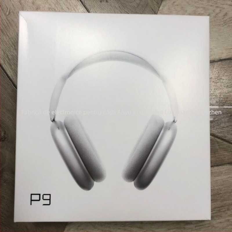 Headset de joc Bluetooth fără fir P9 – purtat pe cap, rază de 10 m, greutate 220 g, fără microfon