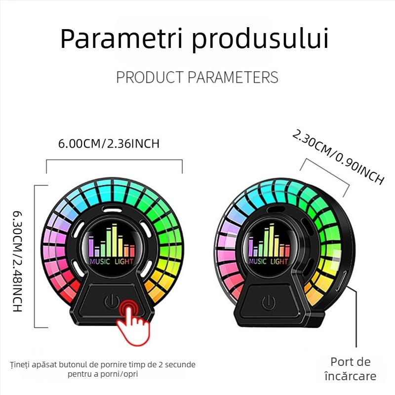 Kevanly Qfd113 Lumină ambientală universală pentru mașină cu aromaterapie și difuzie de parfum, 3.7V