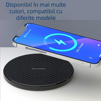 Y9 Încărcător Wireless de 10W pentru Telefon QC3.0 5V-2A Încărcare Directă