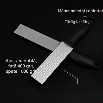 Ascuțitor de cuțite din diamant, cu două fețe, utilizare casnică, multifuncțional