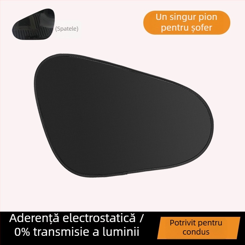 Perdea de soare auto cu aderență electrostatică pentru intimitate și izolație termică, prevăzută pentru agățare, opacitate densă