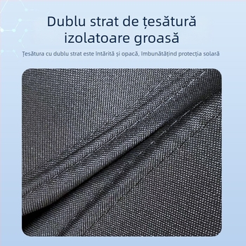 Cortină de umbrire pentru Lynk & Co 900 – izolație termică și protecție împotriva soarelui – montaj snap-in – Material: oțel arc 82B + țesătură Oxford 300D